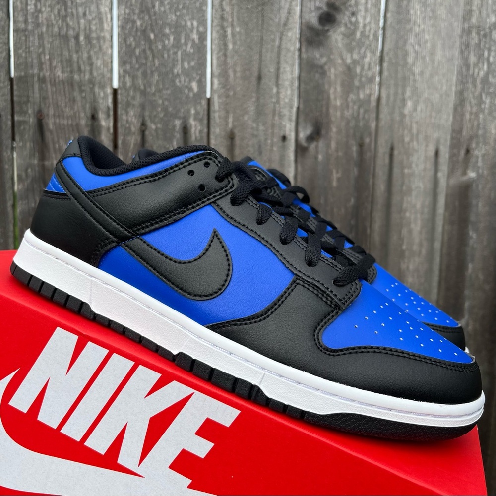 Nike dunk low black/blue size 10.5 Men